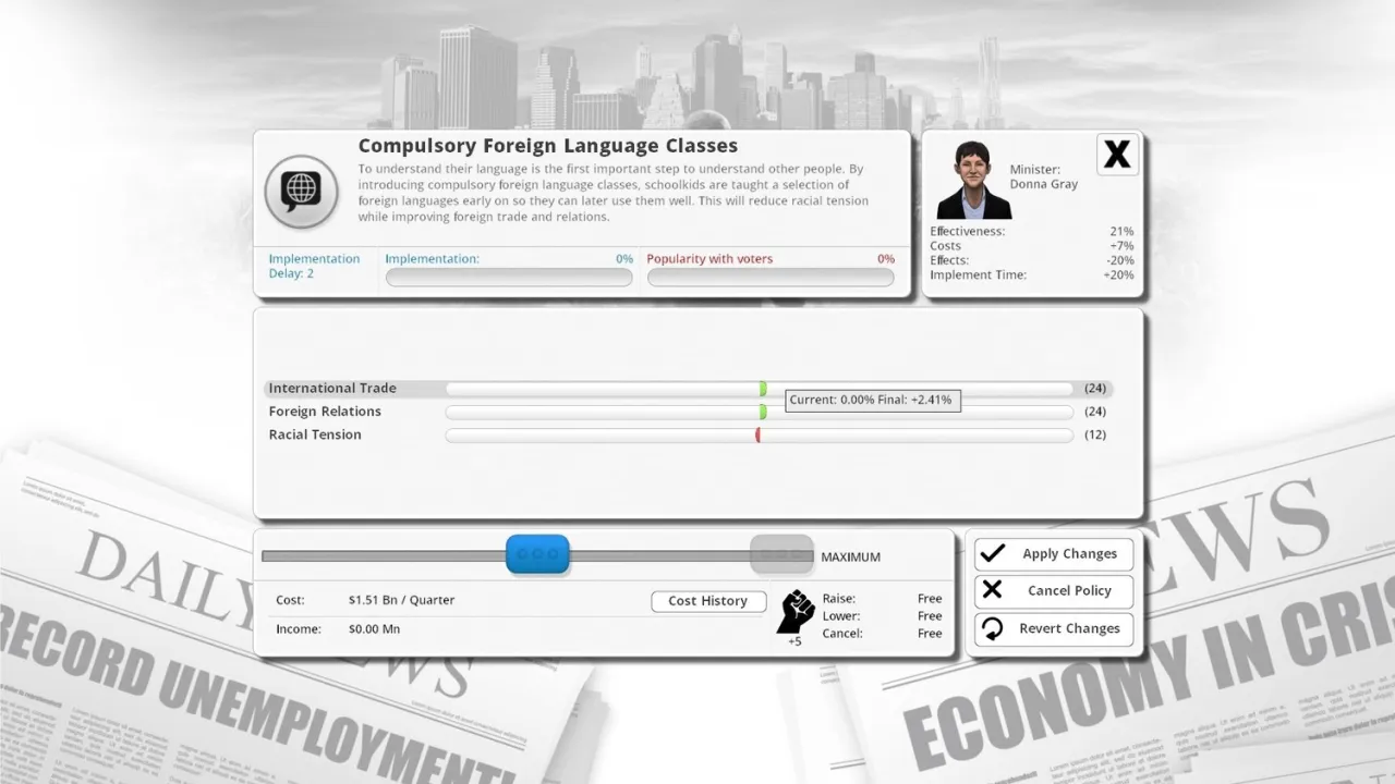 Democracy 3: Social Engineering — кадр 2